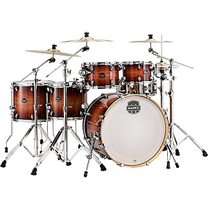 Mapex Armory AR628SFE RA Studioease 6 Piece Fast Drum Set w/ Extra Deep Bass, Redwood Burst